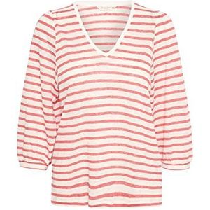 Part Two Nikolapw TS T-shirt, Cayenne Stripe dames, Cayenne Streep, XS