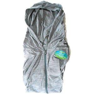 Hanes Shirt met capuchon voor dames met volledige rits - grijs - XL