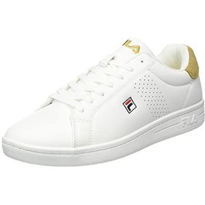 FILA Heren Crosscourt 2 F Sneakers, White-Golden Cream, 44 EU