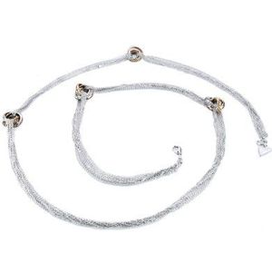 Guess Damesketting UBN11128, 45 cm, Gelegeerd staal, Zirkonia