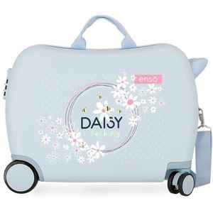 Enso Daisy cabinekoffer, Blauw, 50x38x20 cms, kinderkoffer
