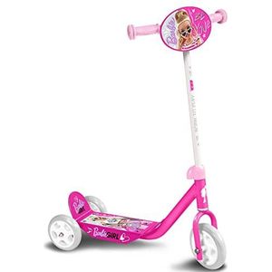 Stamp Barbie Step met 3 wielen, breed platform, roze