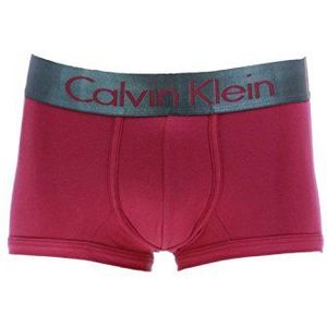 Calvin Klein Onderwear boxershorts voor heren, zink micro - low rise trunk, Rood (Red Oxide 4ro), M