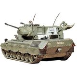 Tamiya 35099 1:35 BW Flak-pantser Cheetah (1), modelbouwset, plastic bouwpakket, bouwpakket voor montage, gedetailleerde replica, legergroen