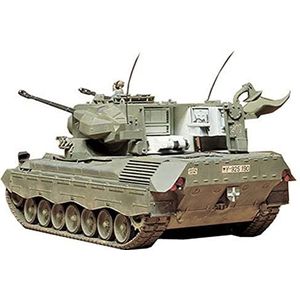 Tamiya 35099 1:35 BW Flak-pantser Cheetah (1), modelbouwset, plastic bouwpakket, bouwpakket voor montage, gedetailleerde replica, legergroen
