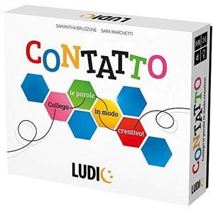 Ludic Contact met woorden op creatieve wijze It27682 gezelschapsspel voor de familie voor 2-6 spelers, Made in Italy