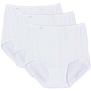 Sloggi 24/7 microvezel Maxi short voor Dames, volledige dekkingsbrief van ademend, rekbaar en licht microvezelstof. Verkrijgbaar in een multipack van 3., Wit, 46