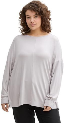 Tom Tailor Women + Trui  lichtgrijs