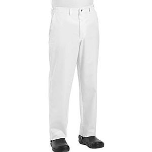 Chef Designs Heren Chef Broek Men's Cook Pant, wit, 34W / 30L