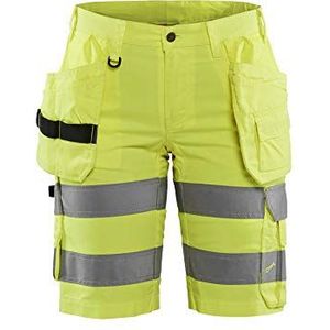 Blaklader 718618113300C34 damesshort met stretch, Hi Vis geel, maat C34