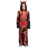 Boland - Kinderkleding Hellevuur Skelet, Carnavalskleding Kinderen, Halloween Verkleedkleding, Horror Kostuum voor Carnaval