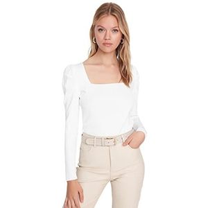 Trendyol TWOAW21KZ0649 Sweater voor dames, Ecru, XS, Ecru, XS