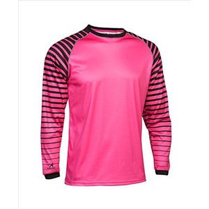 Asioka 157/17 keepersshirt lange mouwen unisex volwassenen roze (fuchsia) / zwart, S