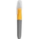Westcott E-30403 00 Titanium scalpel softgrip handvat met beschermkap, grijs/geel