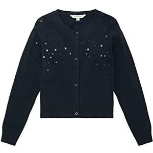 TOM TAILOR Meisjes Kindervest met pailletten 1034429, 10668 - Sky Captain Blue, 92-98