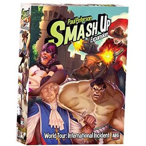 Alderac Entertainment - Smash Up World Tour International Incident - Card Game - Standalone - Expansion - For 2+ Players - From Ages 14+ - English