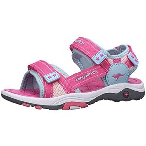 KangaROOS K-Leni Kira Sandalen voor dames, Blue Sky Daisy Roze, 37 EU