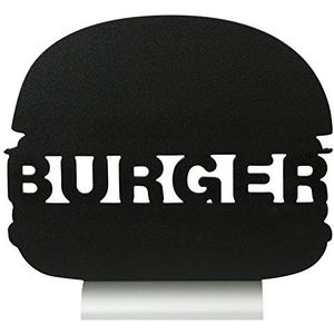 Securit Silhouette Burger Krijtbord, melamine, Zwart, 25x27, 5x6cm