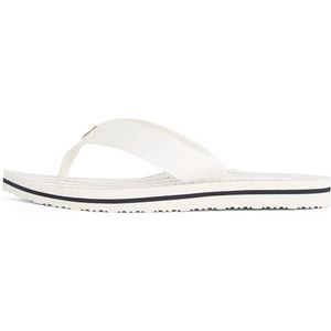 Tommy Hilfiger Elegante teenslippers voor dames, ivoorkleurig, 36 EU