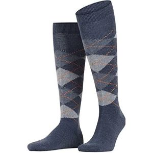 Burlington Heren Kniekousen Preston M KH Warm En Zacht Lang gedessineerd 1 Paar, Blauw (Orion Blue 6221), 40-46