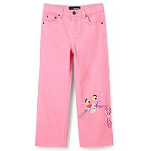Desigual Jeansbroek voor meisjes, denim, roze, rood, 10 Jaar