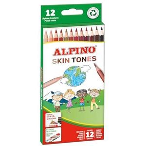 Alpino - 12 kleurpotloden voor grenzeloos creëren | robuuste vulling | kleurpotloden | kleurpotloden voor kinderen | ondersteuning van de verscheidenheid
