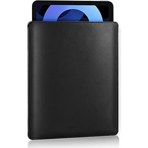 MoKo 9-11 Inch Tablet Sleeve, PU Leather Briefcase Slim Stylish Case Fits New 11-inch iPad Pro M4/iPad Air M2 2024, iPad Air 5/4/3th 10.9/10.5, iPad 10/9/8th Gen 10.9/10.2,Tab S8/S9 11, Black