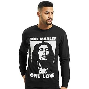 Mister Tee Heren Bob Marley One Love Crewneck Sweatshirts, zwart, S