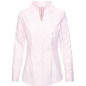 Seidensticker Damesblouse - City blouse - gemakkelijk te strijken - Kelchkraagblouse - slim fit - lange mouwen - 100% katoen, rosé, 36