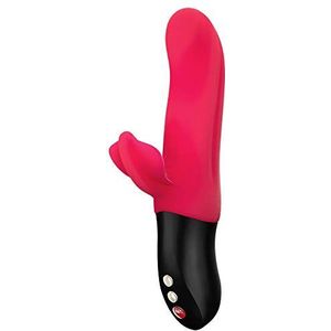 Fun Factory Bi Stronic Fusion - Levensechte Vibrator, Pulserende en Stotende Beweging, Voor clitoris en G-spot, India Red