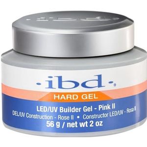 IBD Harde gel - LED/UV Builder Gel Pink II, 1 stuk (1 x 56 g) - Made in USA - premium opbouwgel voor gelnagels