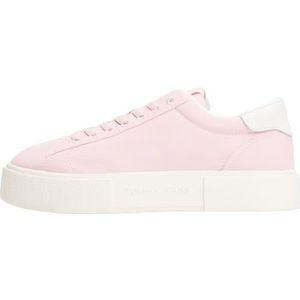 Tommy Jeans - Sneakers Laag - Rosa/Wit - Effen - Met Plateau - Middelhoge Hak