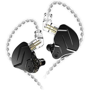 KZ ZSN PROX in Ear Oortelefoon Yinyoo Gebalanceerde Armature Driver Hybride Technologie 1DD 1BA Oortelefoon Oordopjes Comfortabele Oor Ruisonderdrukking Hoofdtelefoon voor Mobiele (Zonder mic, zwart)