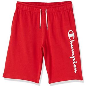 Champion Legacy American Classics-Ultra Light Powerblend Terry Logo Bermuda Shorts, intens rood, kinderen van 3-4 jaar