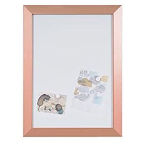 Bi-Office Magnetisch whiteboard Kamashi, magnetisch, droog schoon te vegen, frame van koper MDF, 90 x 60 cm