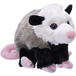 Wild Republic Opossum, Cuddlekins Mini, knuffeldier, 8 inch, cadeau voor kinderen, pluche speelgoed, vulling is gesponnen gerecyclede waterflessen