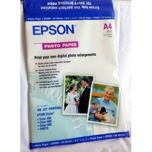 Epson Glanzend fotopapier, A4, 210 x 297mm, 194 g/m2, 20 vellen