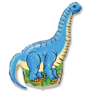 Ballonim® Dinosaurus met lange hals ca. 80 cm ballonnen folieballon party decoratie verjaardag