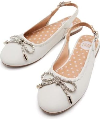 Gioseppo - Coon - Ballerina's - Zwart - Leer - Parelversiering