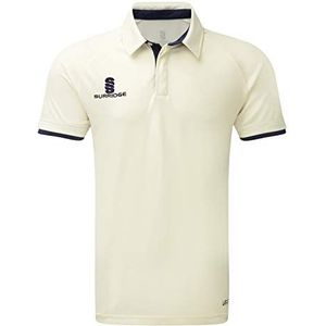 Surridge Sports Kid's Ergo korte mouw Cricket Shirt, Navy, Large