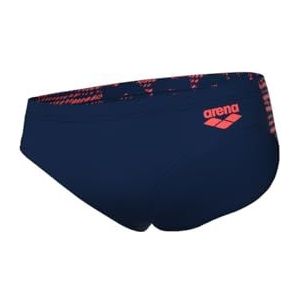 ARENA Feel Shaking Slip Zwembroek voor jongens, Navy-Bright Coral, 152 cm