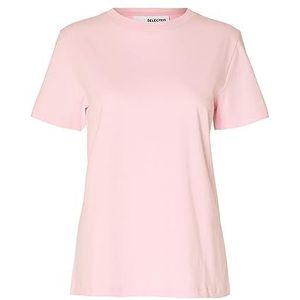Selected Femme Klassiek T-shirt voor dames, Cradle Pink, L