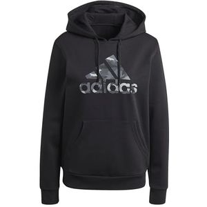 adidas Dames CAMO GRAPHIC HOODIE, BLACK, L