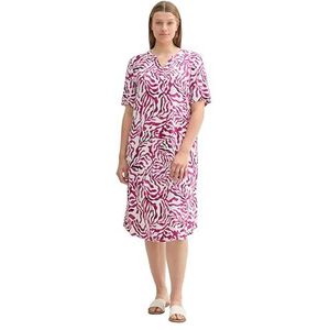 TOM TAILOR Damesjurk, 35309 - Roze Cut Palmtree Design, 52 NL