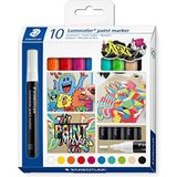 STAEDTLER 349 C10 Lumocolor verf markers - diverse kleuren (Pack van 10)