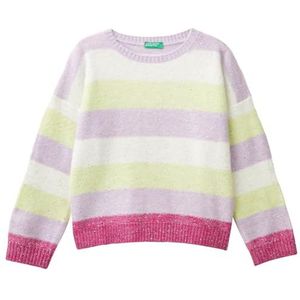 United Colors of Benetton Trui voor meisjes en meisjes, Paars, 120 cm
