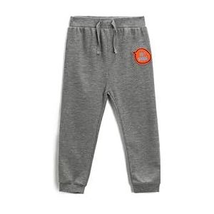 Koton Joggingbroek met trekkoord voor babyjongens, Grijs Melange (Grm), 6-9 Maanden