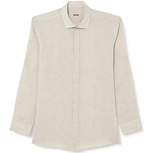 bugatti Heren 9150-38540 hemd, beige-40, regular, beige-40, M