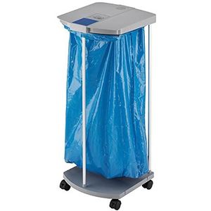 Hailo ProfiLine WS 0912-210 Mobiel (met wieltjes afvalscheidingssysteem, van aluminium en kunststof, door clipsysteem naar wens uitbreidbaar, voor 120 liter vuilniszakken)