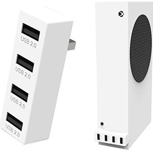 USB Hub 2.0 met 4 poorten voor Xbox Series X/S, snelle USB hub splitter uitbreidingsadapter, compatibel met de Xbox Series X/S-console (Xbox Series S)